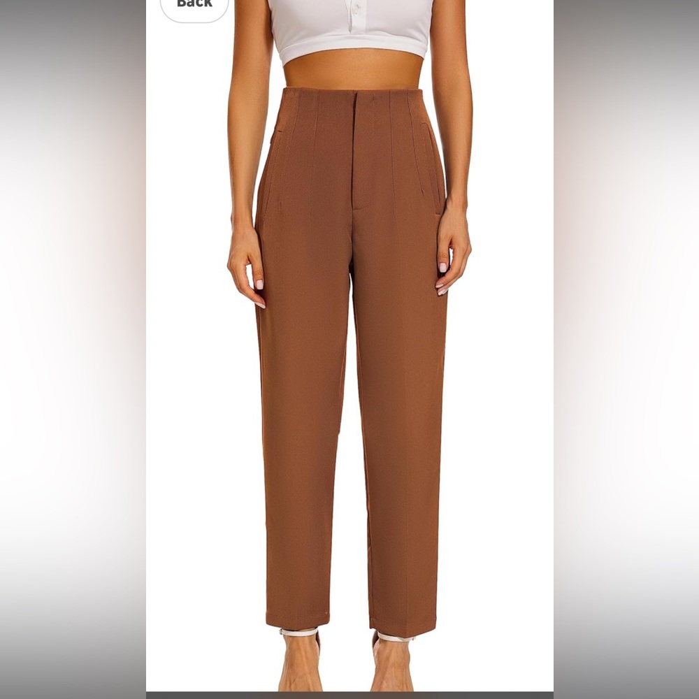 Kusogiay High Waist Dress Pant for Women Business Trousers Work Office Pants